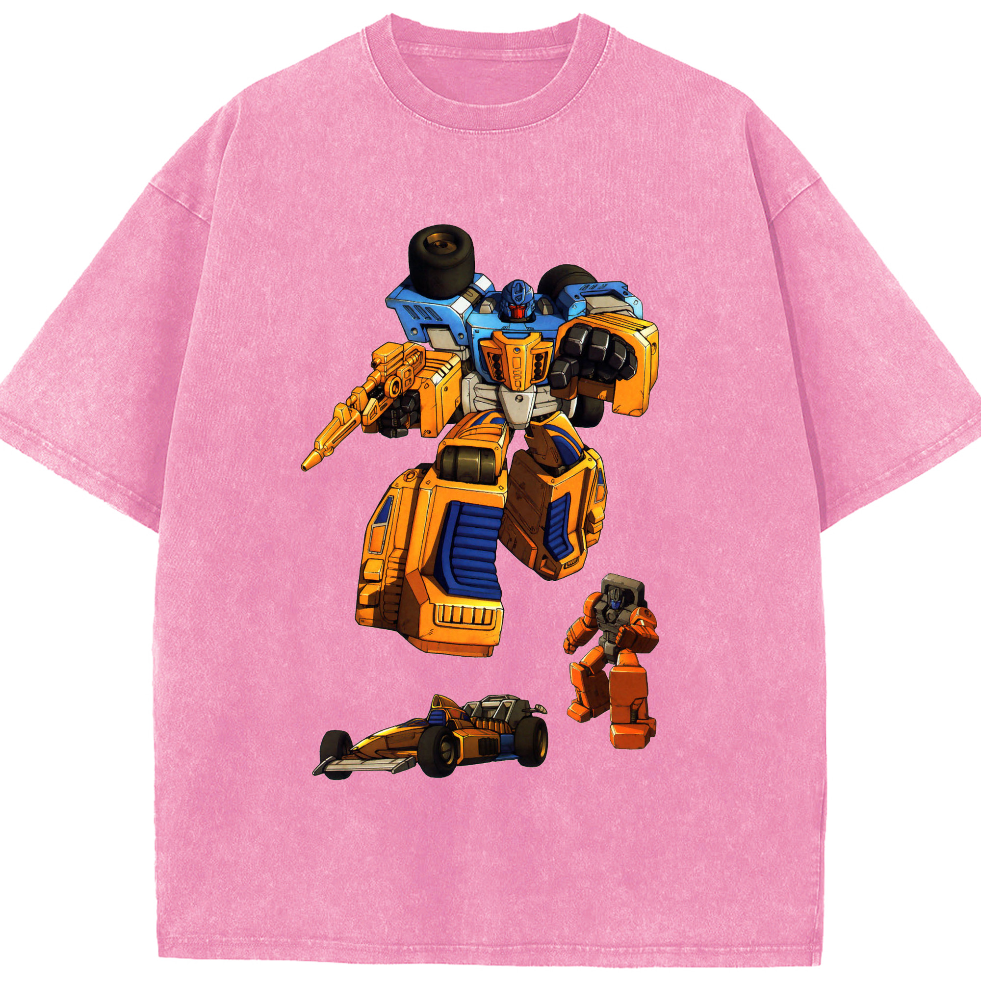 （画像用）  綿100% ヴィンテージ風 半袖Tシャツ（フロントプリント）